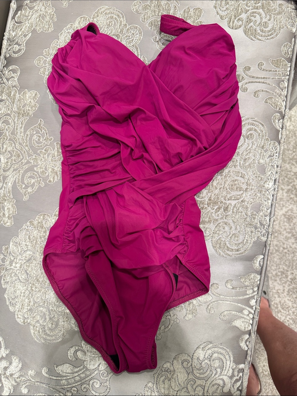 GOTTEX Magenta Ruched One-Piece Swimsuit